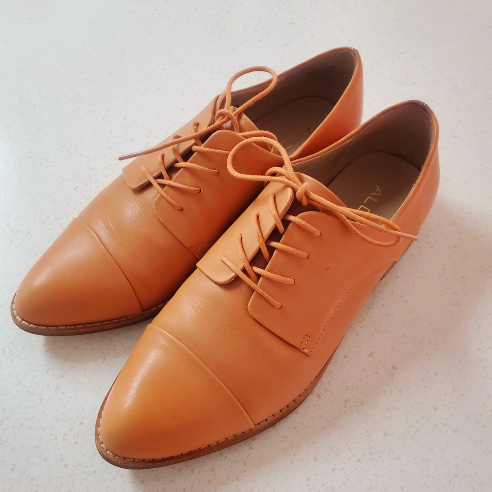 Aldo Tan Leather Oxford Shoes